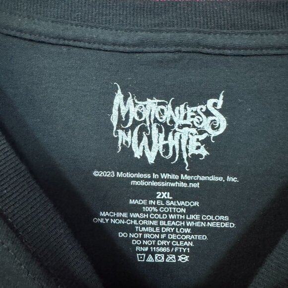 Motionless in White Banshee The Whorror Metal Band Tee 2XL - Picture 4 of 4